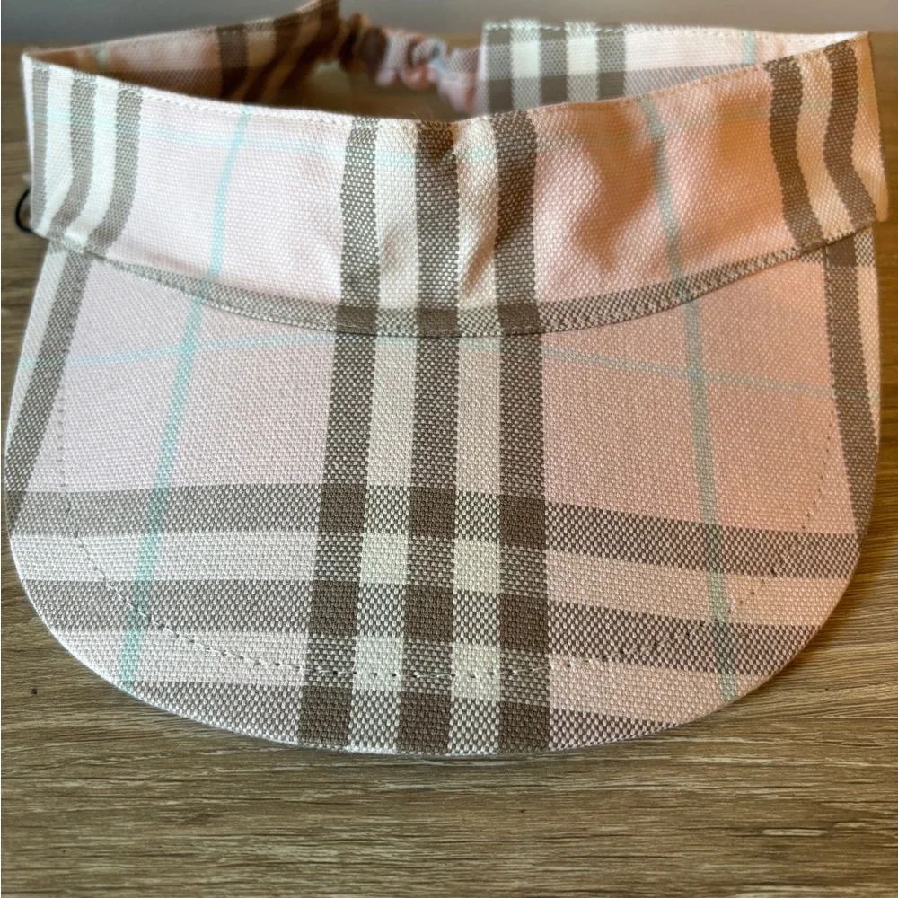 Burberry London Pink Plaid Sun Visor – NWT - Picture 6 of 6